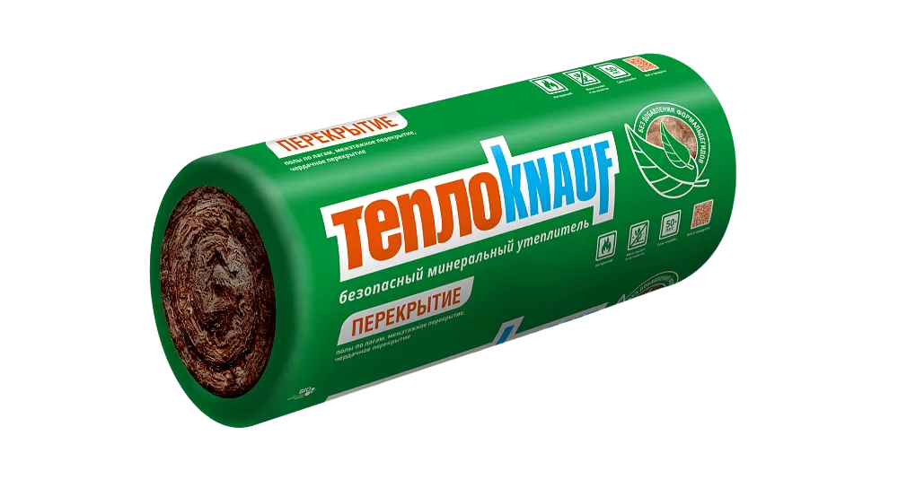 ТеплоКНАУФ для перекрытий 50х1220х7380 / 18 м2 / 2 мата - фото 1