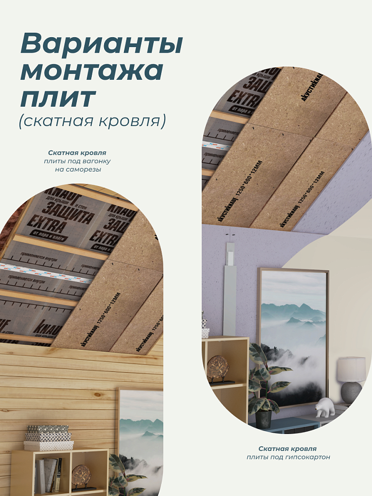 Мягкая древесноволокнистая плита АкустиКНАУФ 12х600х1250 / 6 м2 / 8 плит - фото 11